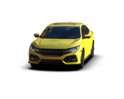 Modern car isolated on background. 3d rendering - illustration png