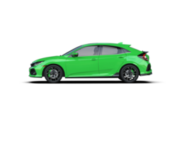 Modern car isolated on background. 3d rendering - illustration png