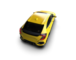Modern car isolated on background. 3d rendering - illustration png