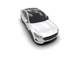moderno carro isolado em fundo. 3d Renderização - ilustração png