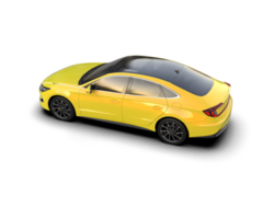 Modern car isolated on background. 3d rendering - illustration png