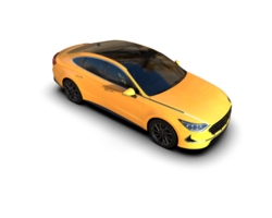 Modern car isolated on background. 3d rendering - illustration png