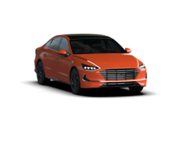 Modern car isolated on background. 3d rendering - illustration png