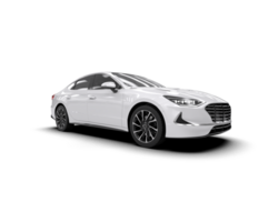 Modern car isolated on background. 3d rendering - illustration png