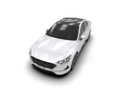 Modern car isolated on background. 3d rendering - illustration png