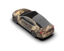 Modern car isolated on background. 3d rendering - illustration png