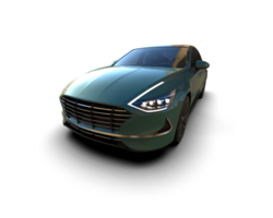 Modern car isolated on background. 3d rendering - illustration png