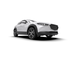 Modern car isolated on background. 3d rendering - illustration png