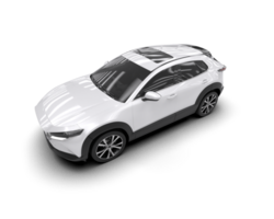 Modern car isolated on background. 3d rendering - illustration png