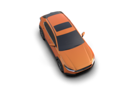 Modern car isolated on background. 3d rendering - illustration png