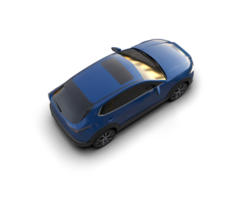 Modern car isolated on background. 3d rendering - illustration png