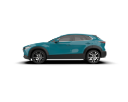 Modern car isolated on background. 3d rendering - illustration png