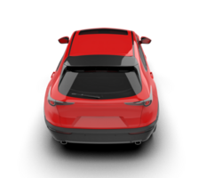 Modern car isolated on background. 3d rendering - illustration png