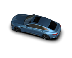 Modern car isolated on background. 3d rendering - illustration png