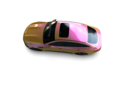 Modern car isolated on background. 3d rendering - illustration png
