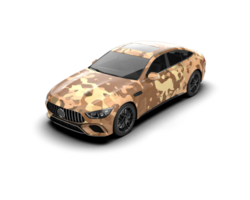 Modern car isolated on background. 3d rendering - illustration png