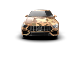 Modern car isolated on background. 3d rendering - illustration png