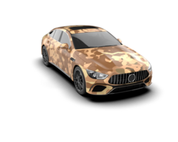 Modern car isolated on background. 3d rendering - illustration png
