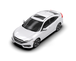 Modern car isolated on background. 3d rendering - illustration png