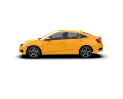 Modern car isolated on background. 3d rendering - illustration png