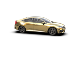 Modern car isolated on background. 3d rendering - illustration png