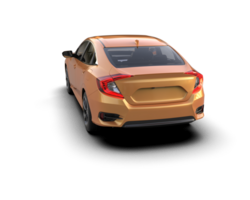 Modern car isolated on background. 3d rendering - illustration png