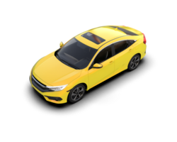 Modern car isolated on background. 3d rendering - illustration png