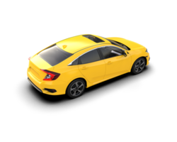 Modern car isolated on background. 3d rendering - illustration png