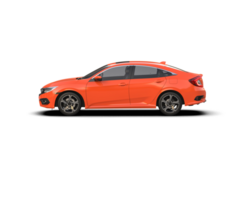 Modern car isolated on background. 3d rendering - illustration png