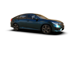 Modern car isolated on background. 3d rendering - illustration png