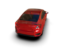 Modern car isolated on background. 3d rendering - illustration png