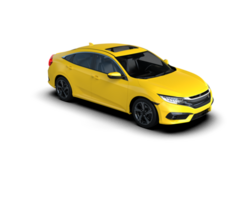 Modern car isolated on background. 3d rendering - illustration png