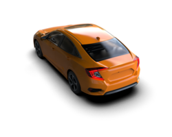 Modern car isolated on background. 3d rendering - illustration png