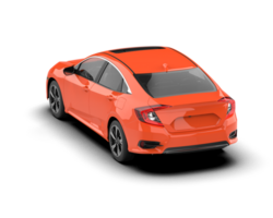 Modern car isolated on background. 3d rendering - illustration png