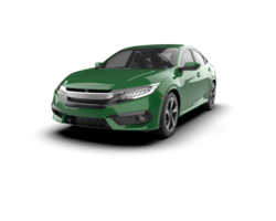 Modern car isolated on background. 3d rendering - illustration png