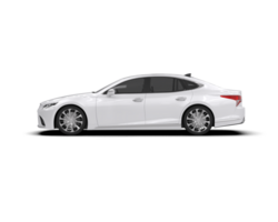 Modern car isolated on background. 3d rendering - illustration png
