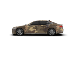 Modern car isolated on background. 3d rendering - illustration png