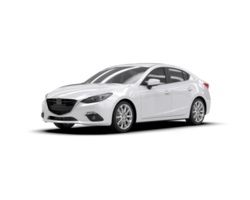 Modern car isolated on background. 3d rendering - illustration png
