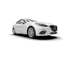 Modern car isolated on background. 3d rendering - illustration png