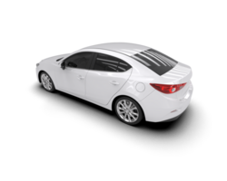 Modern car isolated on background. 3d rendering - illustration png