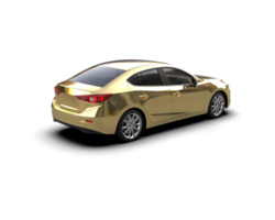 Modern car isolated on background. 3d rendering - illustration png