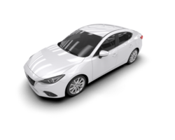 Modern car isolated on background. 3d rendering - illustration png