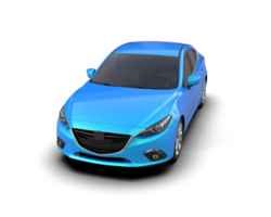 Modern car isolated on background. 3d rendering - illustration png