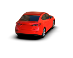 Modern car isolated on background. 3d rendering - illustration png