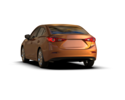 Modern car isolated on background. 3d rendering - illustration png