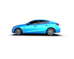 Modern car isolated on background. 3d rendering - illustration png