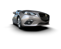 Modern car isolated on background. 3d rendering - illustration png
