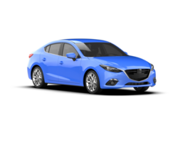 Modern car isolated on background. 3d rendering - illustration png
