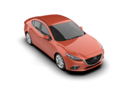 Modern car isolated on background. 3d rendering - illustration png