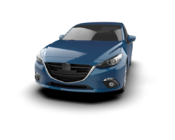 Modern car isolated on background. 3d rendering - illustration png